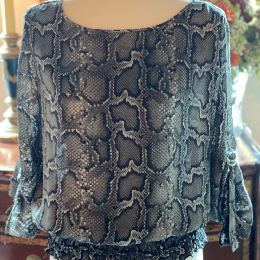 Michael Kors Snakeskin Blouse